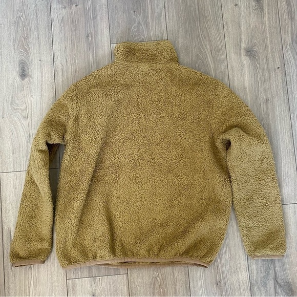 Patagonia Women’s Los Gatos 1/4 Zip Camel Brown Sherpa Pullover Large - Picture 7 of 10